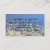 Tropische vis van het Visitekaartje van het koraal (Achterkant)