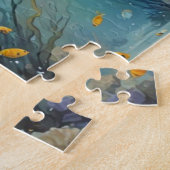 Tropische vis waterverf legpuzzel (Zijkant)