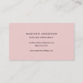 Tropische Visitekaartjes in Blush Pink (Achterkant)