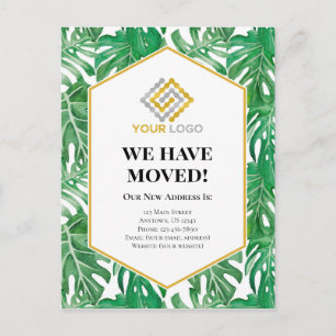 Tropische visitekaartjes verplaatsen briefkaart