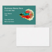 Tropische viskreupelthema visitekaartje (Voorkant / Achterkant)