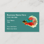 Tropische viskreupelthema visitekaartje (Voorkant)