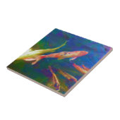 Tropische viskunst onderwater tegeltje (Zijkant)