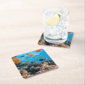 Tropische visscène onder water kartonnen onderzetters (Insitu)