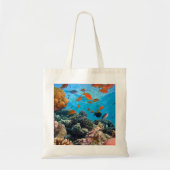 Tropische visscène onder water tote bag (Voorkant)