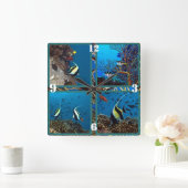 Tropische visscènes wandklok (Huis)