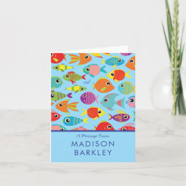 Tropische Vissen Aquarium Mooie Kaarten voor Kinde Notitiekaartje