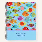 Tropische Vissen Aquarium Schattig Kinderen Notitieboek (Voorkant)