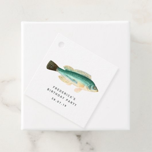  tropische vissen bedankjes labels (In situ)