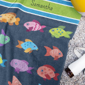 Tropische Vissen Gepersonaliseerd Strandlaken