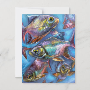 Tropische Vissen In Acryl Feestdagenkaart