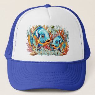 Tropische Vissen Kleurrijke Zomer Vibes Trucker Pet
