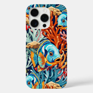 Tropische Vissen Kleurrijke Zomerstemming iPhone 16 Pro Hoesje