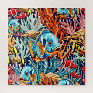 Tropische Vissen Kleurrijke Zomerstemming Legpuzzel