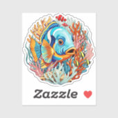Tropische Vissen Kleurrijke Zomerstemming Sticker (Vel)
