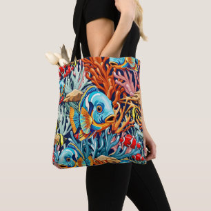 Tropische Vissen Kleurrijke Zomerstemming Tote Bag