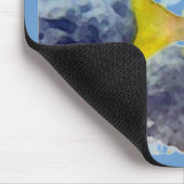 Tropische vissen met gele streep muismat (Hoek)