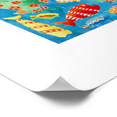 Tropische Vissen Onderwater Zeeleven Schilderij Poster (Hoek)