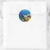 Tropische vissen op het Great Barrier Reef Ronde Sticker (Tas)