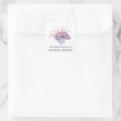 Tropische vissen terug naar school Kind Bookplate Vierkante Sticker (Tas)