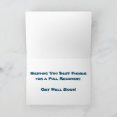 "Tropische Vissen" Wenskaart voor een spoedig hers Kaart (Binnen)