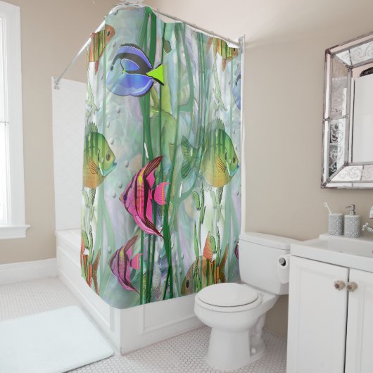 Tropische visserij douchegordijn (In situ)