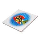 Tropische visTegels Tegeltje (Zijkant)