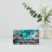 Tropische visvijvers en tuinen visitekaartje (Staand voorkant)