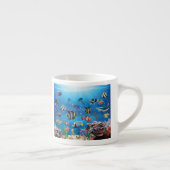 Tropische viszwemmen zeebed espresso kop (Rechts)