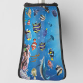 Tropische viszwemmen zeebed golfheadcover (Draai 90)