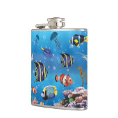 Tropische viszwemmen zeebed heupfles (Links)