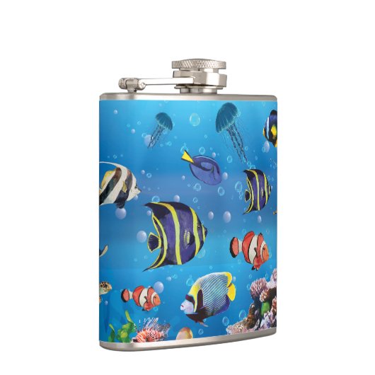 Tropische viszwemmen zeebed heupfles (Rechts)