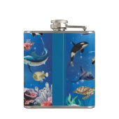 Tropische viszwemmen zeebed heupfles (Achterkant)