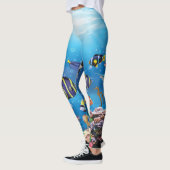Tropische viszwemmen zeebed leggings (Links)