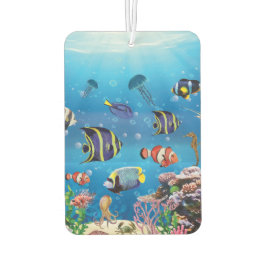 Tropische viszwemmen zeebed luchtverfrisser