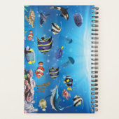 Tropische viszwemmen zeebed planner (Achterkant)