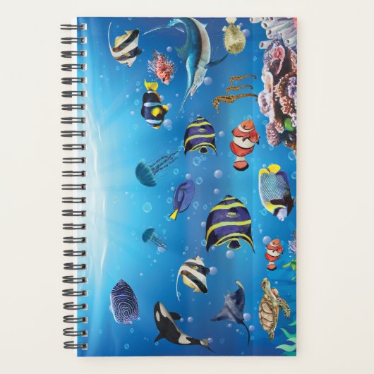 Tropische viszwemmen zeebed planner (Voorkant)