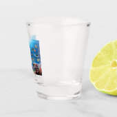 Tropische viszwemmen zeebed shot glas (Rechts)