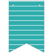 Tropische vlamingos - Roze & blauw - Baby shower Vlaggetjes (Tweede vlag)