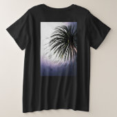 Tropische vleugelpalm grote maat t-shirt (Design achterkant)