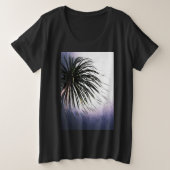 Tropische vleugelpalm grote maat t-shirt (Design voorkant)