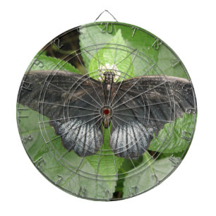 tropische vlinder en drumplank dartbord