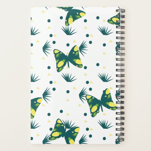 Tropische vlinder Homeschool Planner (Achterkant)