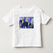 Tropische vlinder Paarse iris Kinder Shirts (Voorkant)
