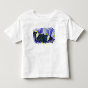 Tropische vlinder paarse iris kinder shirts