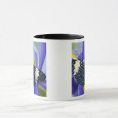 Tropische vlinder Paarse iris Mok (Midden)