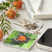 Tropische vlinder sleutelhanger (Voorkant Rechts)