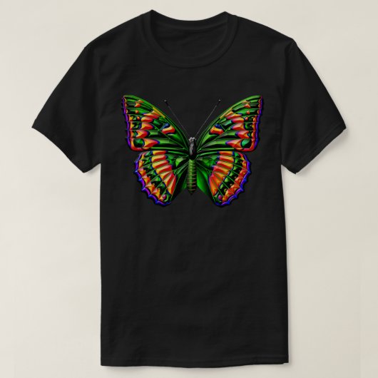 Tropische vlinder t-shirt (Design voorkant)