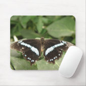 Tropische vlindermousepad zwart-wit muismat (Met muis)