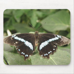Tropische vlindermousepad zwart-wit muismat